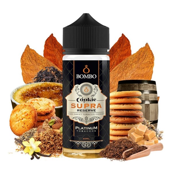 Bombo Platinum Tobaccos Cookie Supra Reserve 40ml/120ml Flavorshot - Χονδρική